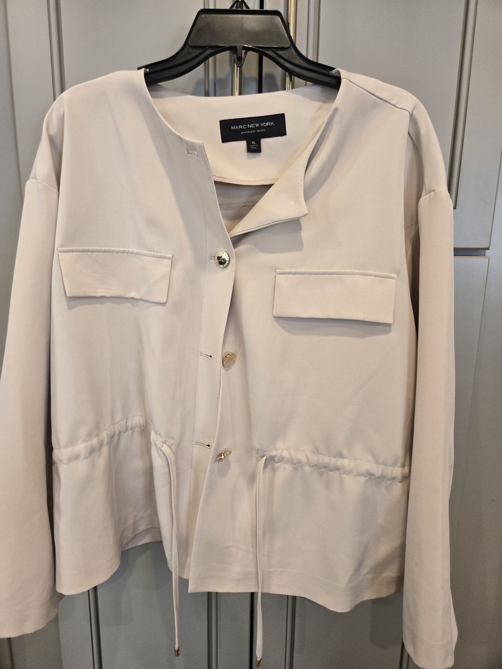 Marc New York Women's Cream Button-Front Jacket